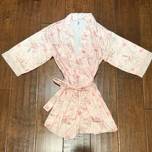 Flora Nikrooz Blush Floral Satin Robe